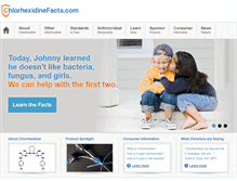 Tablet Screenshot of chlorhexidinefacts.com